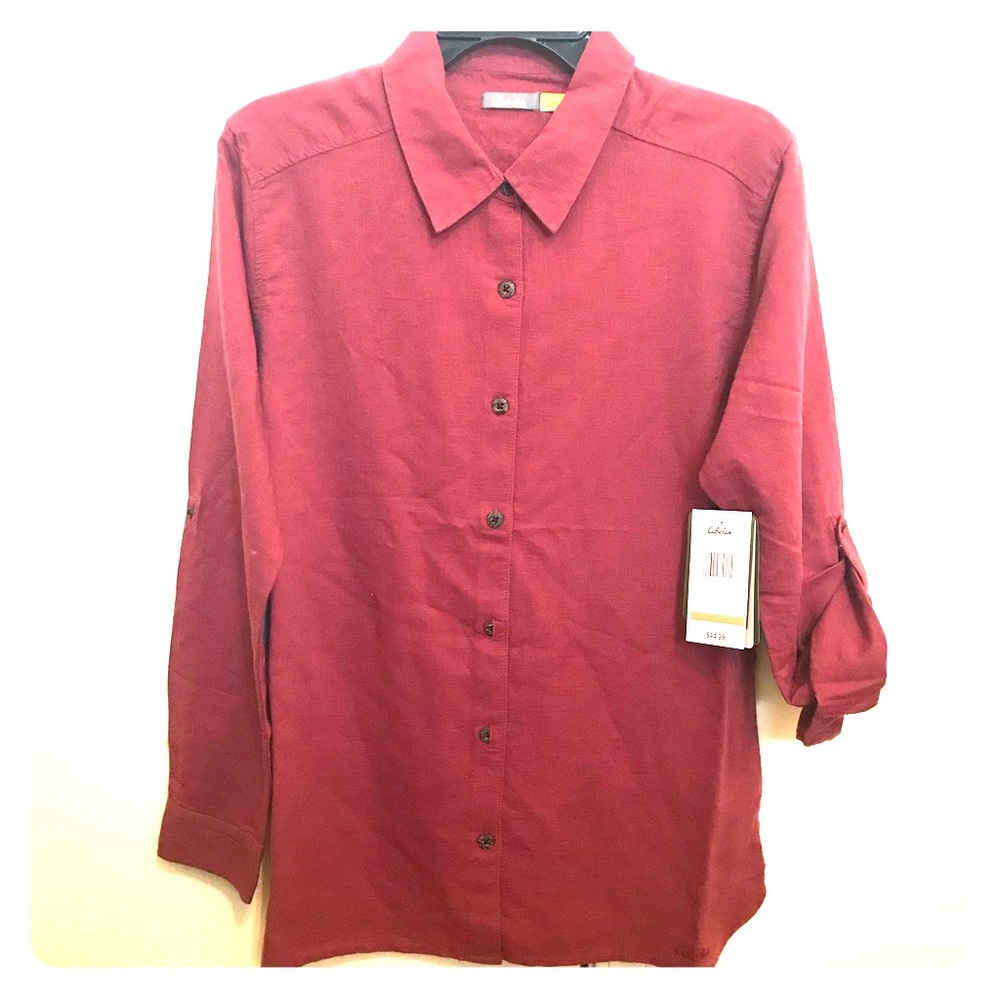 Cabelas Women’s size S Linen shirt